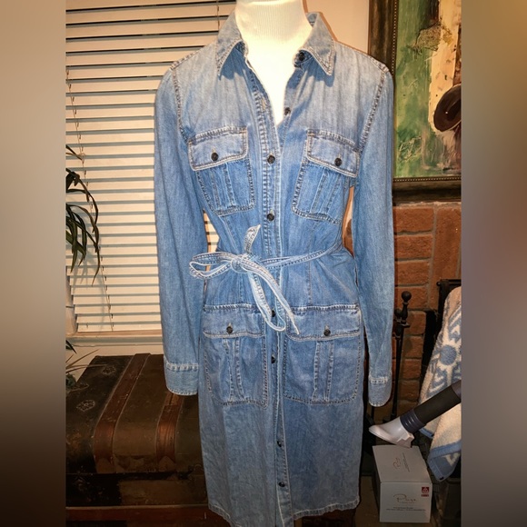 Ralph Lauren denim dress size 10 - Picture 2 of 5
